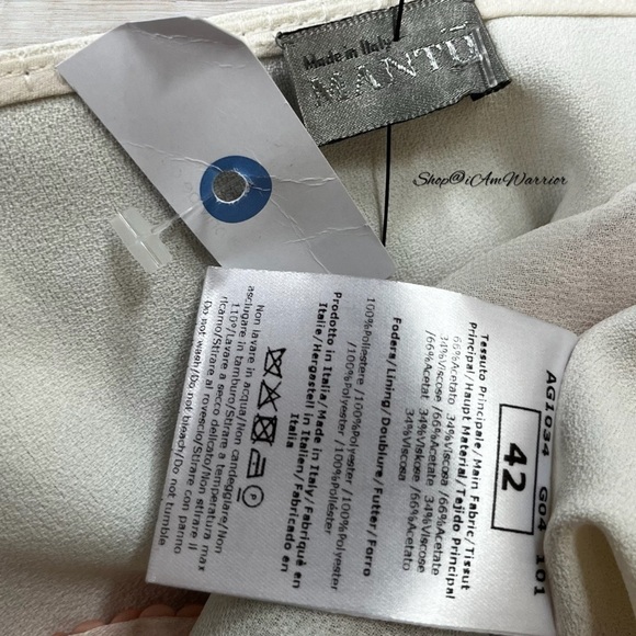 MANTÙ NWT beaded sequin patterned square neck sleeveless top *shop@iamwarrior - Picture 12 of 13